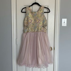 [SOLD] Pink and Violet girls dress